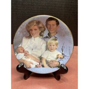 Royal Family Prince Charles Princess of Wales Diana Finsbury 4.5" Mini Plate Vtg